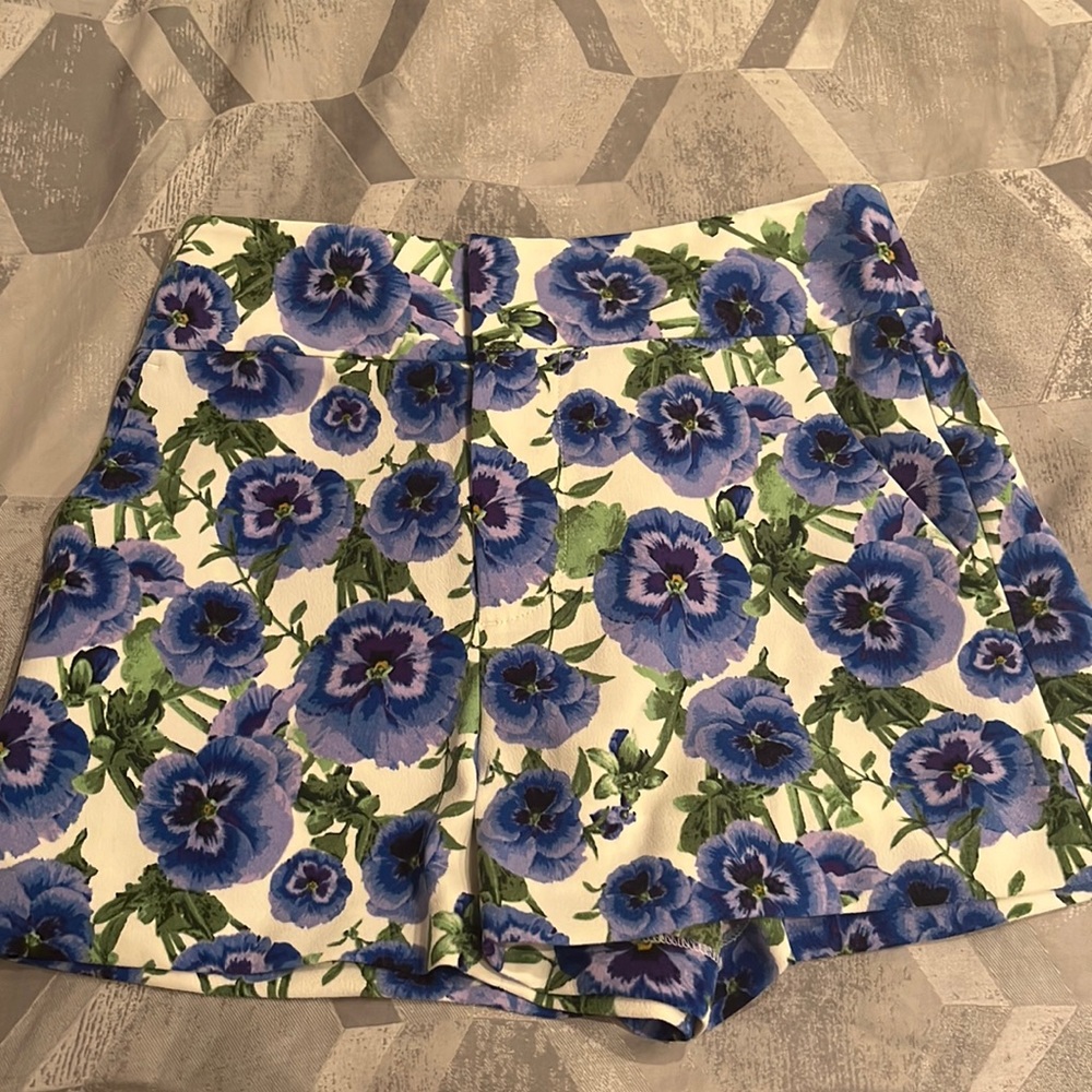 Alice and Olivia Candy Floral Print Shorts